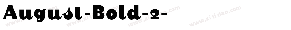 August-Bold-2字体转换