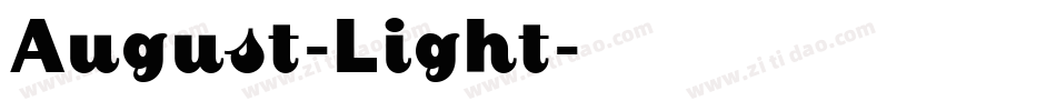 August-Light字体转换