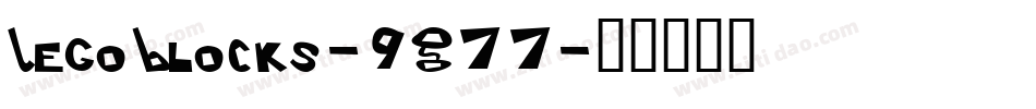 LegoBlocks-9G77字体转换
