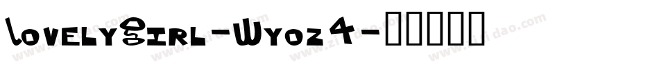 LovelyGirl-Wyoz4字体转换