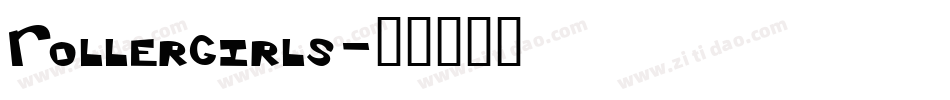 Rollergirls字体转换