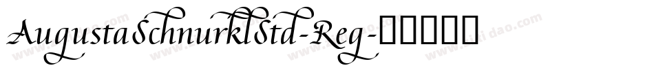 AugustaSchnurklStd-Reg字体转换