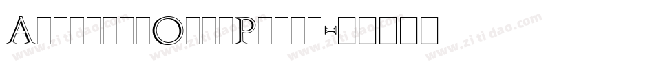 AugusteaOpenPlain字体转换