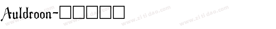 Auldroon字体转换
