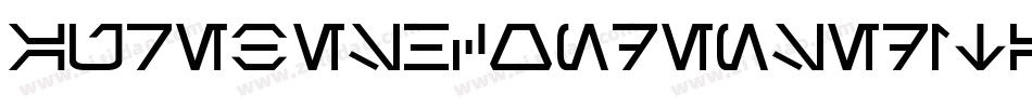AurebeshCondensedItalic-MrEx字体转换