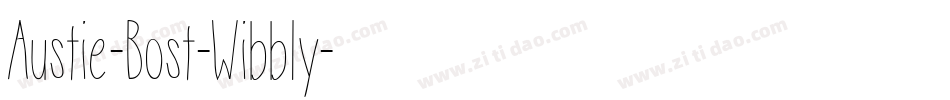 Austie-Bost-Wibbly字体转换