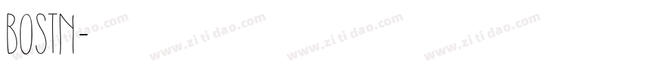 BOSTN字体转换