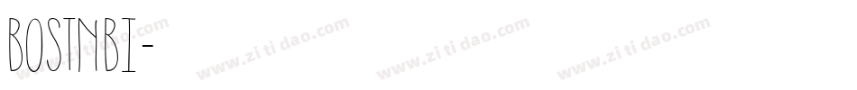 BOSTNBI字体转换