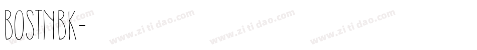 BOSTNBK字体转换