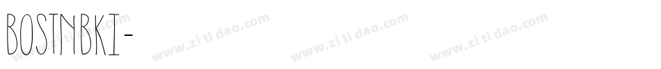 BOSTNBKI字体转换