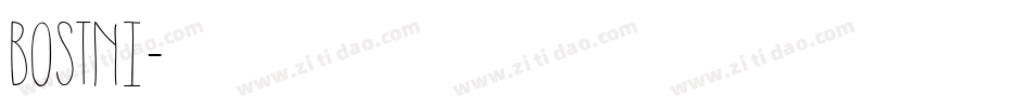 BOSTNI字体转换
