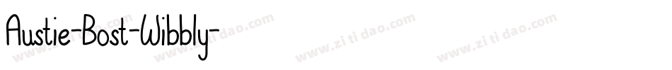 Austie-Bost-Wibbly字体转换