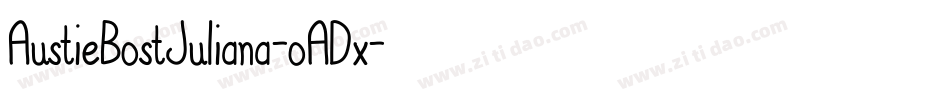 AustieBostJuliana-oADx字体转换