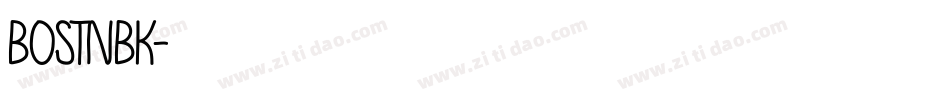 BOSTNBK字体转换
