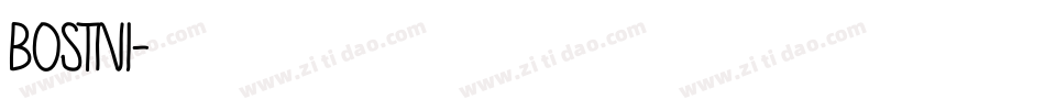 BOSTNI字体转换