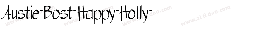Austie-Bost-Happy-Holly字体转换