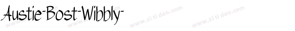 Austie-Bost-Wibbly字体转换