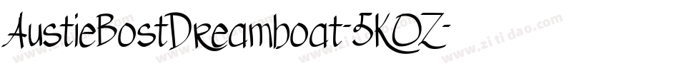 AustieBostDreamboat-5KOZ字体转换