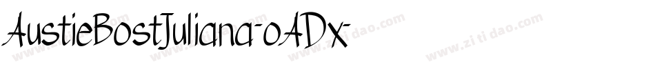 AustieBostJuliana-oADx字体转换