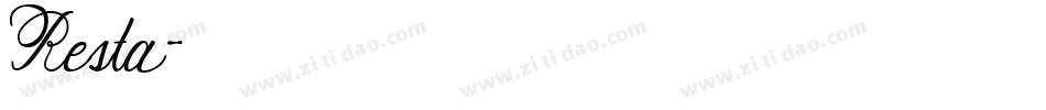 Resta字体转换