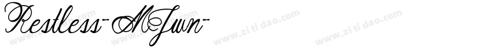 Restless-MJwn字体转换
