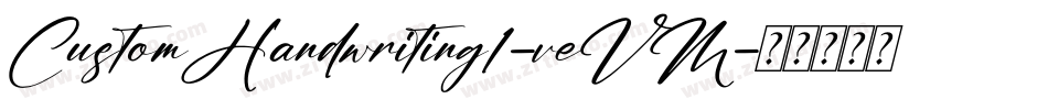 CustomHandwriting1-veVM字体转换