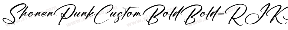 ShonenPunkCustomBoldBold-RJK3字体转换