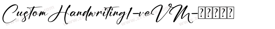 CustomHandwriting1-veVM字体转换