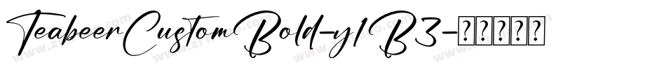 TeabeerCustomBold-y1B3字体转换