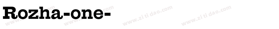 Rozha-one字体转换