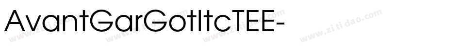 AvantGarGotItcTEE字体转换