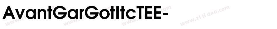 AvantGarGotItcTEE字体转换