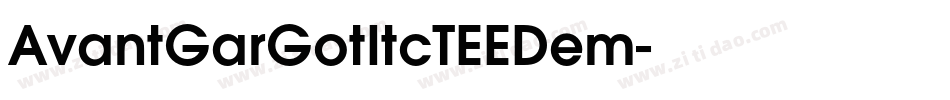 AvantGarGotItcTEEDem字体转换
