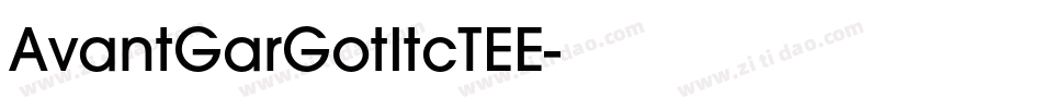 AvantGarGotItcTEE字体转换