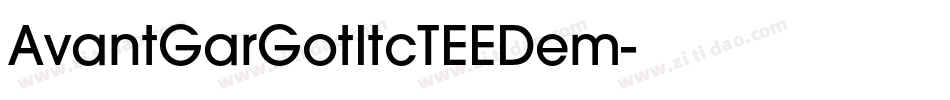 AvantGarGotItcTEEDem字体转换
