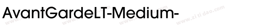 AvantGardeLT-Medium字体转换