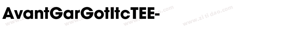 AvantGarGotItcTEE字体转换