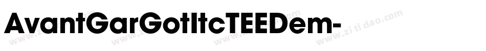AvantGarGotItcTEEDem字体转换