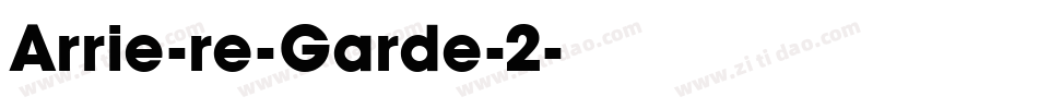 Arrie-re-Garde-2字体转换