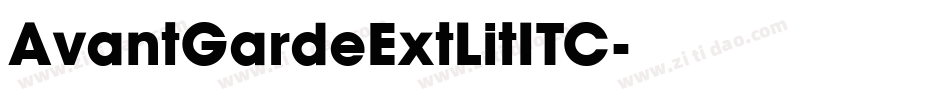 AvantGardeExtLitITC字体转换