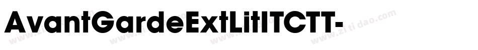 AvantGardeExtLitITCTT字体转换