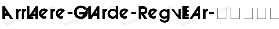 Arriere-Garde-Regular字体转换