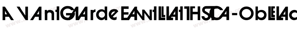 AvantGardeExtLitITC-Oblique字体转换