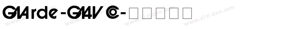 Garde-G4VD字体转换