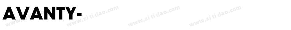 AVANTY字体转换