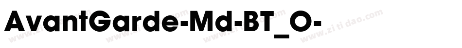 AvantGarde-Md-BT_0字体转换