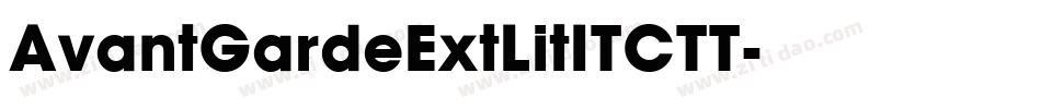 AvantGardeExtLitITCTT字体转换