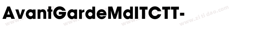 AvantGardeMdITCTT字体转换