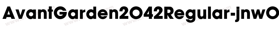 AvantGarden2042Regular-jnw0字体转换