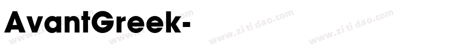 AvantGreek字体转换